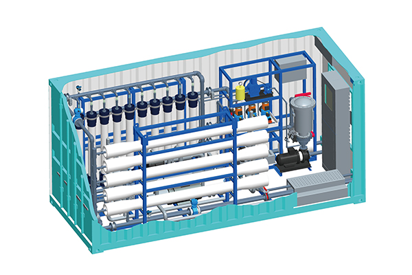 Planta de Desalinización de Agua de Mar UF-RO, Contenerizada