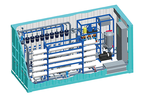 Planta de Desalinización de Agua de Mar UF-RO, Contenerizada